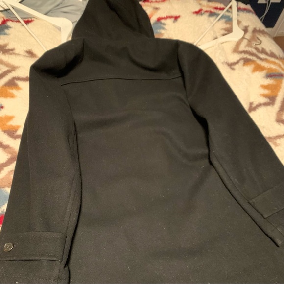 Zipped Pea Coat with hood - Picture 2 of 5